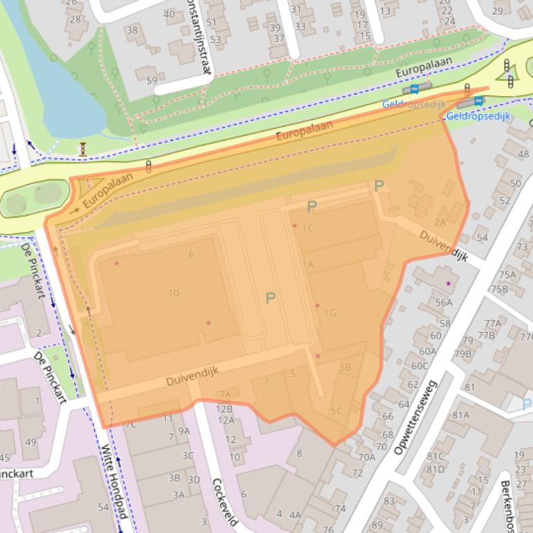 Kaart van postcodegebied 5672AD.