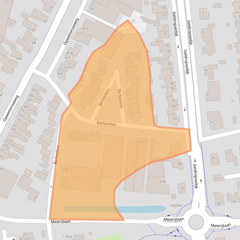 Kaart van postcodegebied 5672AK.