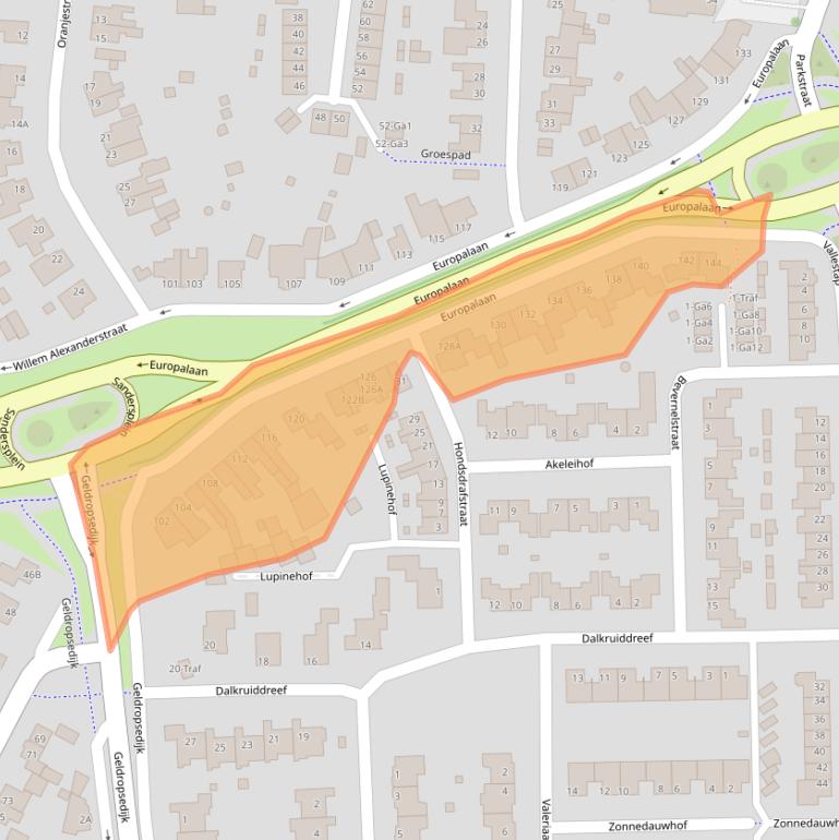 Kaart van postcodegebied 5672AL.