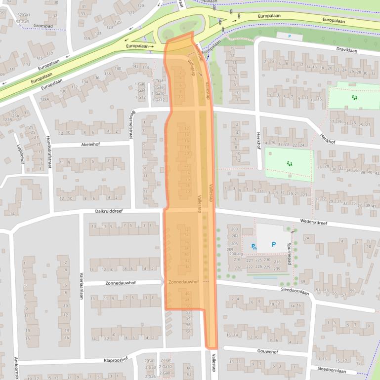 Kaart van postcodegebied 5672BG.