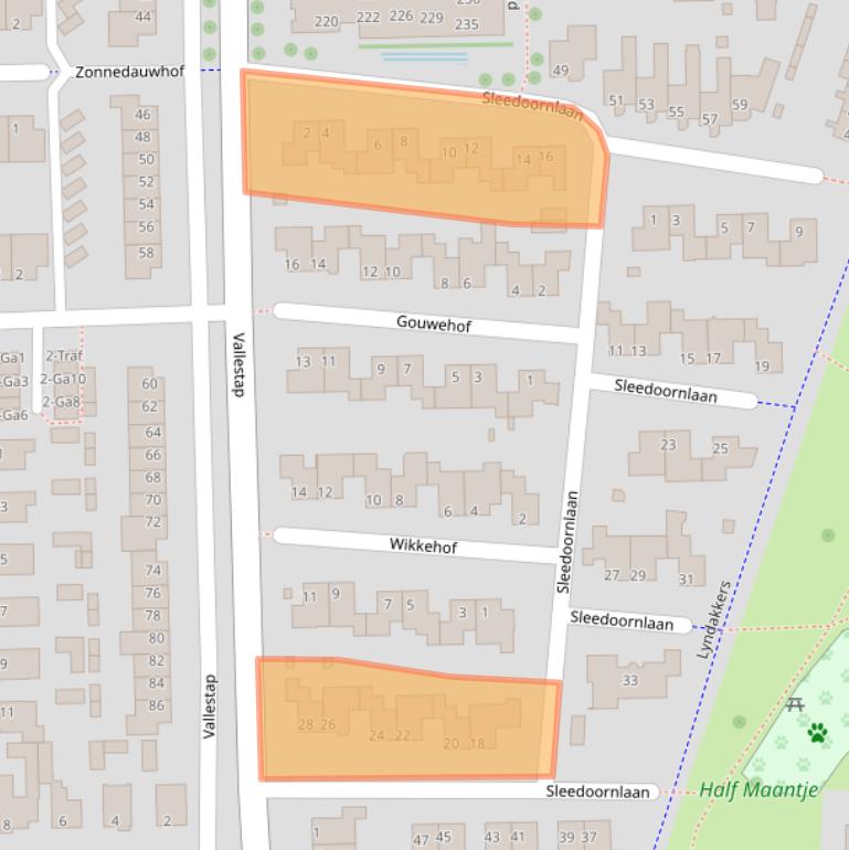 Kaart van postcodegebied 5672BN.