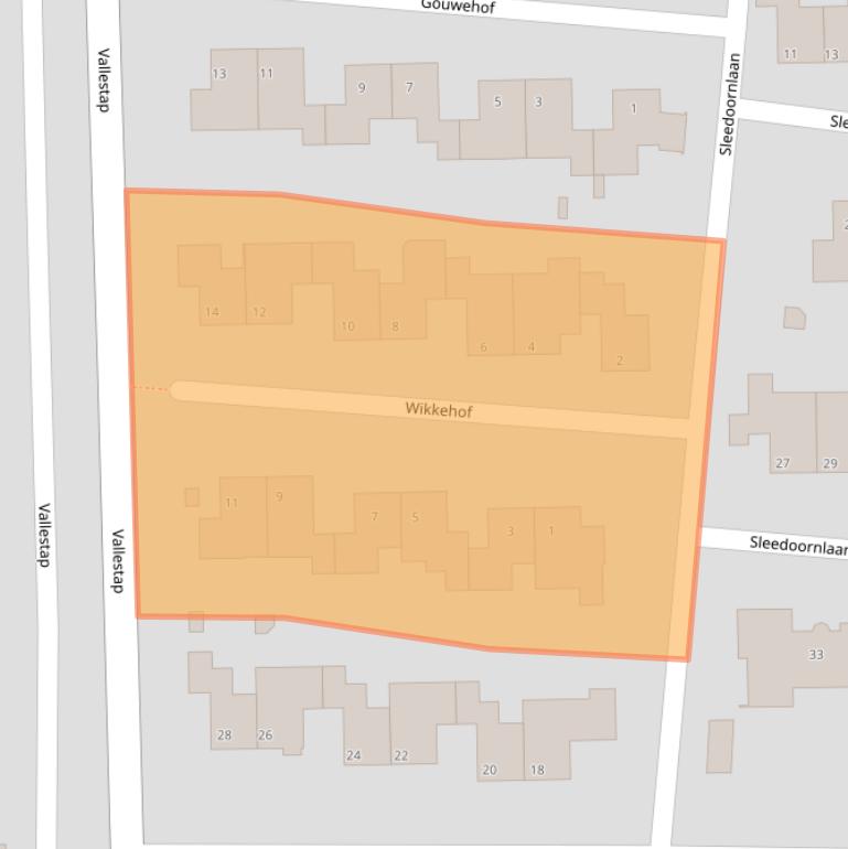 Kaart van postcodegebied 5672BP.