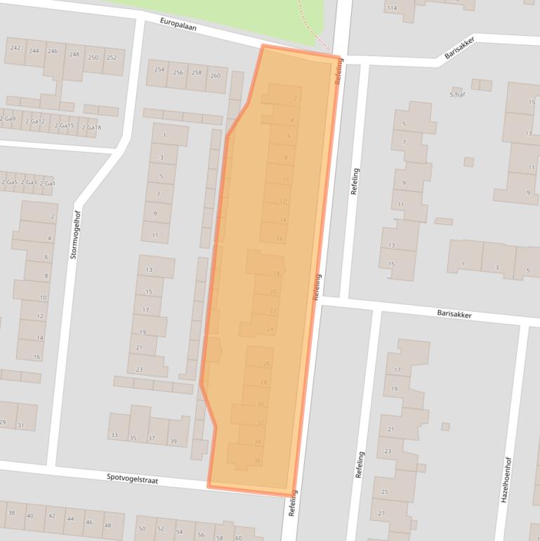 Kaart van postcodegebied 5672CJ.