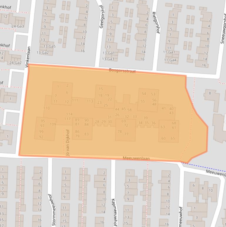 Kaart van postcodegebied 5672DA.