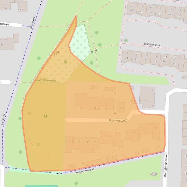Kaart van postcodegebied 5672EG.