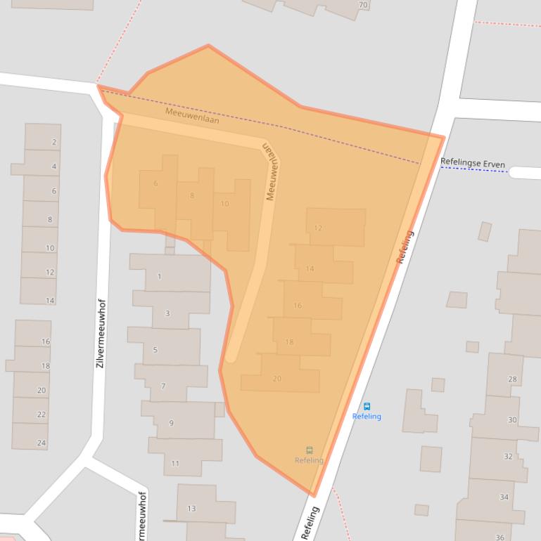 Kaart van postcodegebied 5672EH.