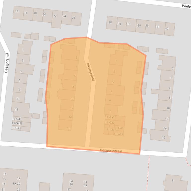 Kaart van postcodegebied 5672ET.