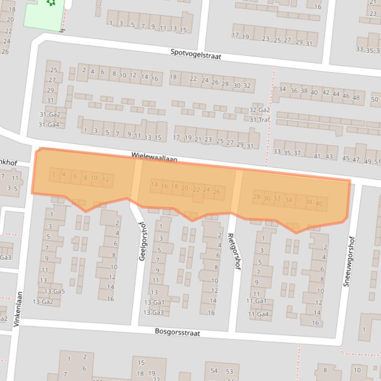 Kaart van postcodegebied 5672EZ.