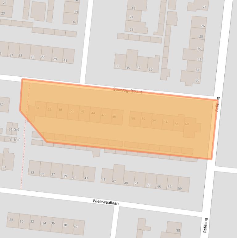 Kaart van postcodegebied 5672GC.
