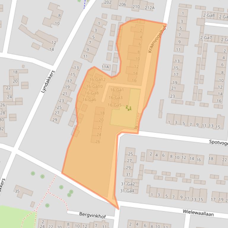 Kaart van postcodegebied 5672GE.
