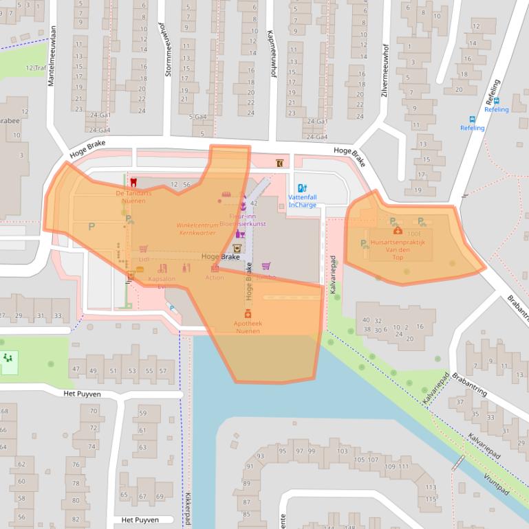 Kaart van postcodegebied 5672GM.