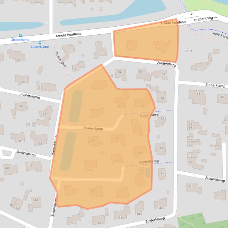 Kaart van postcodegebied 5672HA.