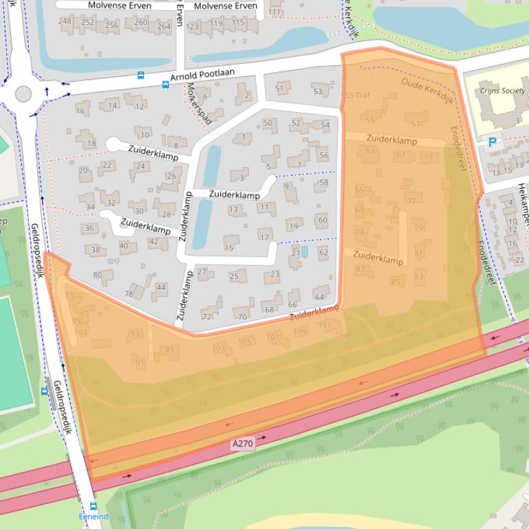 Kaart van postcodegebied 5672HB.