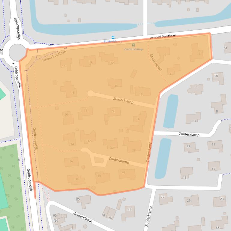 Kaart van postcodegebied 5672HD.