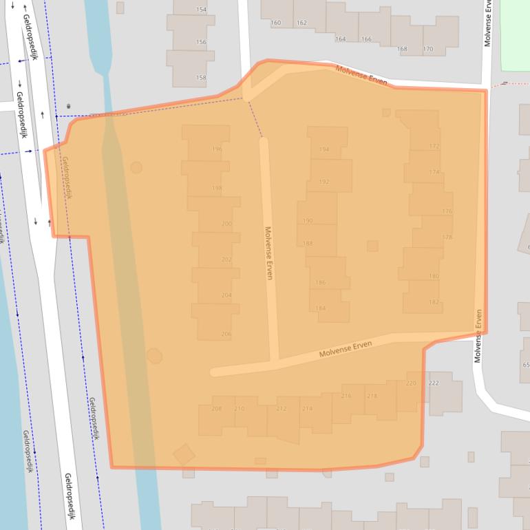 Kaart van postcodegebied 5672HR.