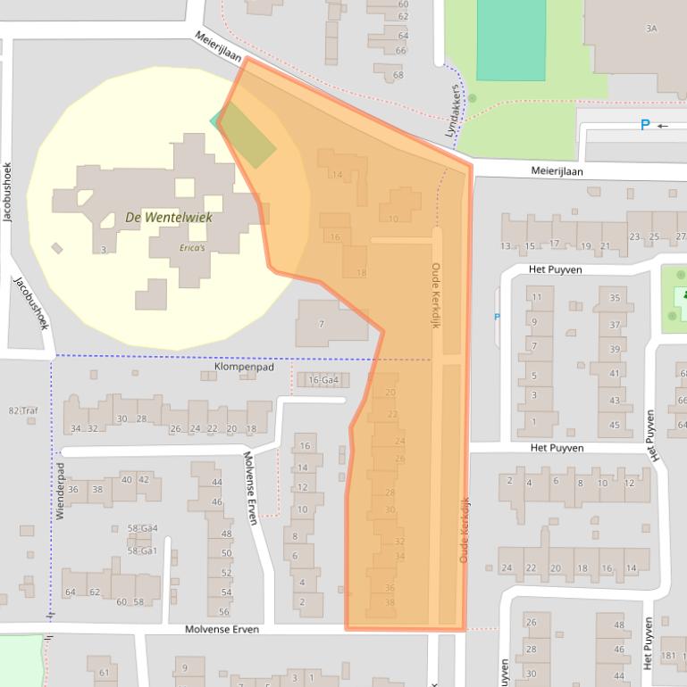 Kaart van postcodegebied 5672HV.