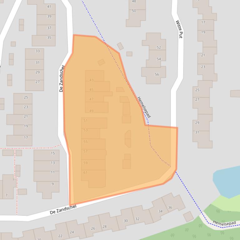 Kaart van postcodegebied 5672NB.