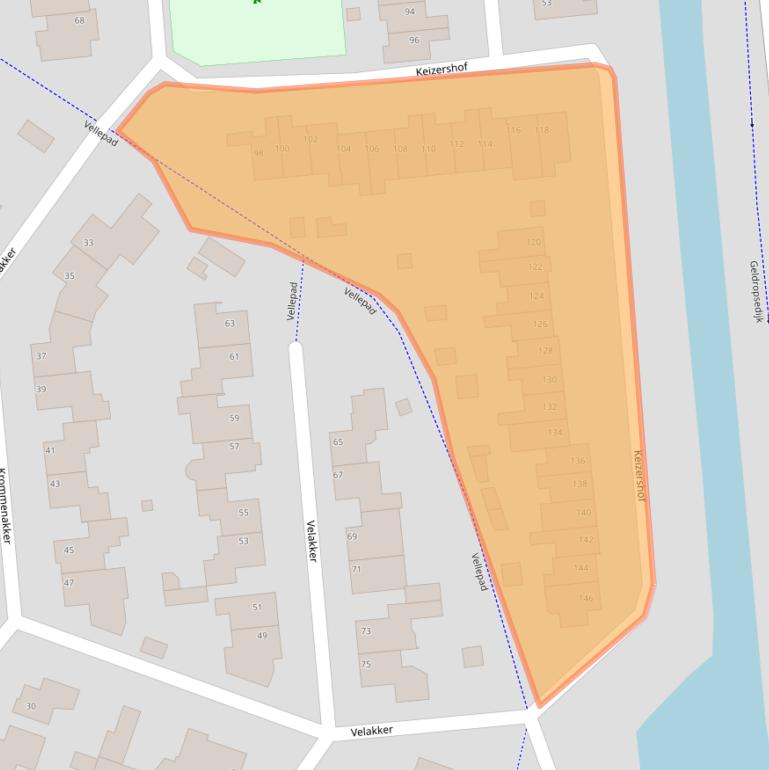 Kaart van postcodegebied 5672PC.