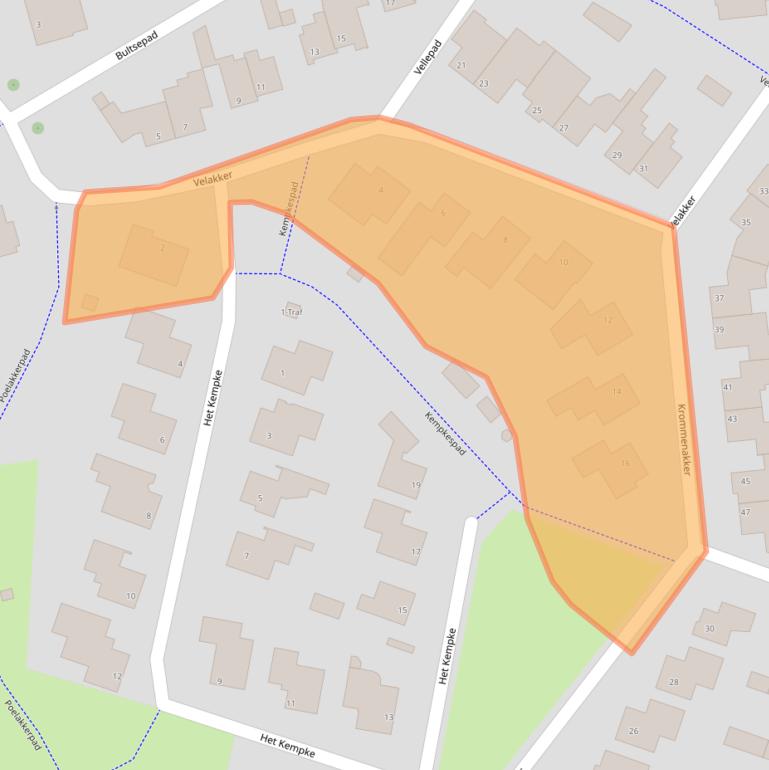 Kaart van postcodegebied 5672PH.