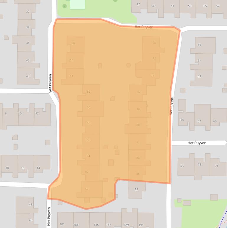 Kaart van postcodegebied 5672RG.