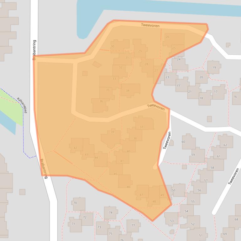 Kaart van postcodegebied 5672SC.