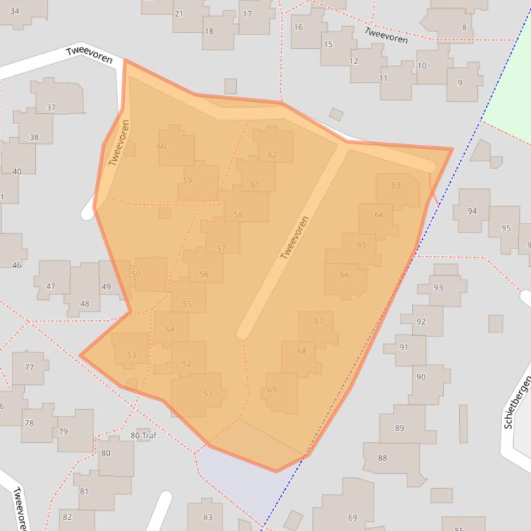 Kaart van postcodegebied 5672SE.