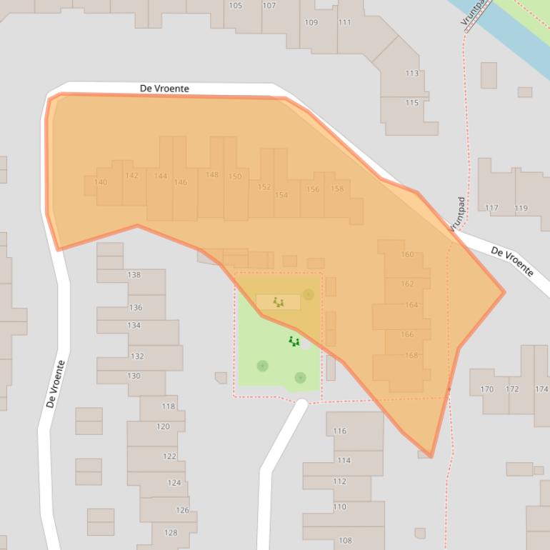 Kaart van postcodegebied 5672TR.