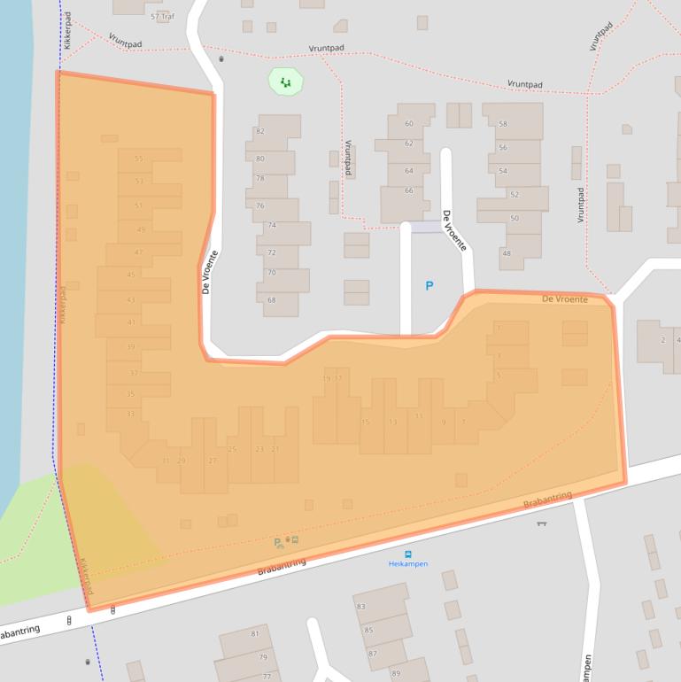 Kaart van postcodegebied 5672TT.