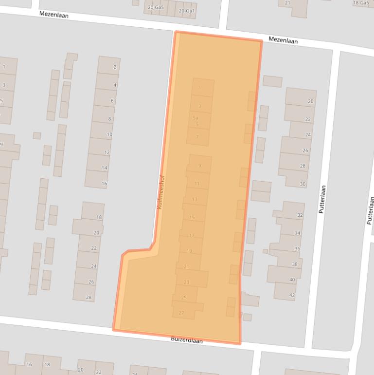 Kaart van postcodegebied 5672VM.