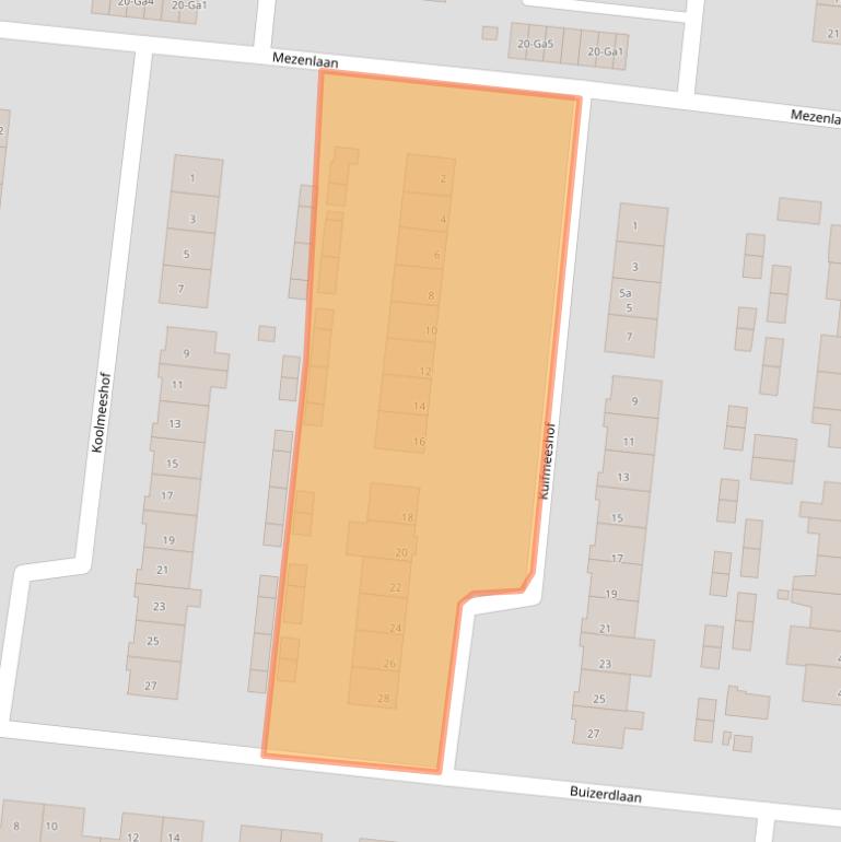 Kaart van postcodegebied 5672VN.