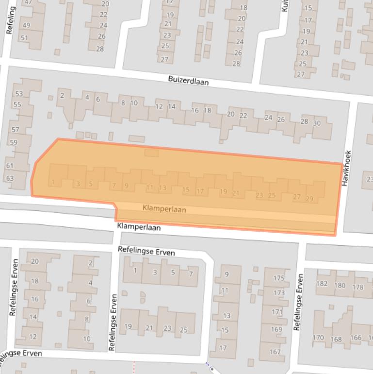 Kaart van postcodegebied 5672VV.