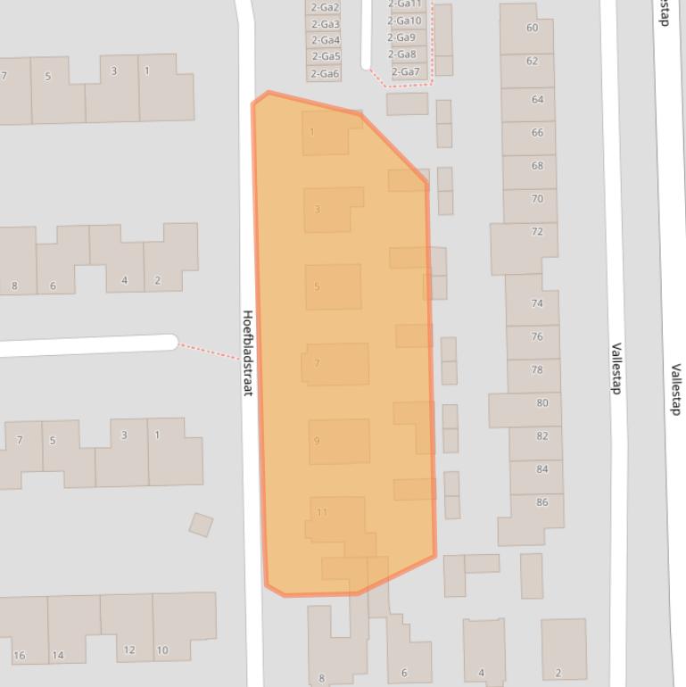 Kaart van postcodegebied 5672XG.