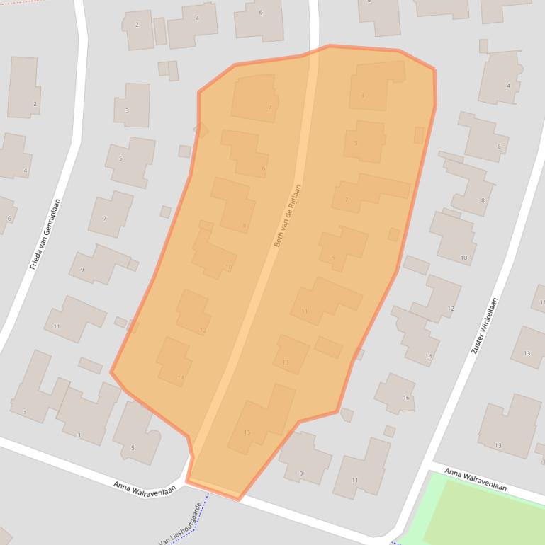 Kaart van postcodegebied 5673AB.