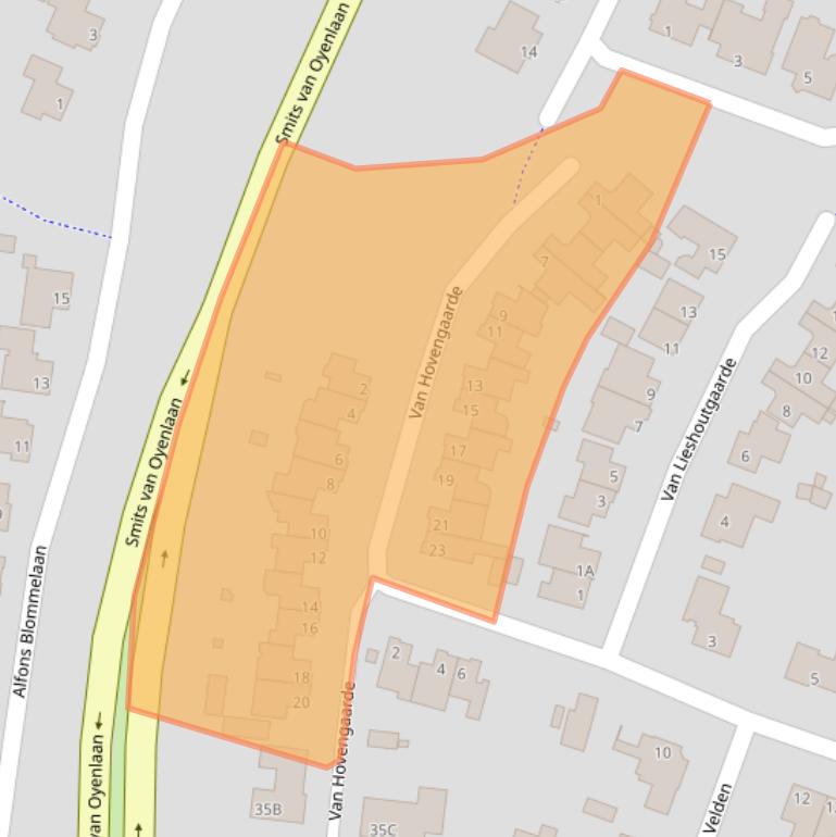 Kaart van postcodegebied 5673AG.