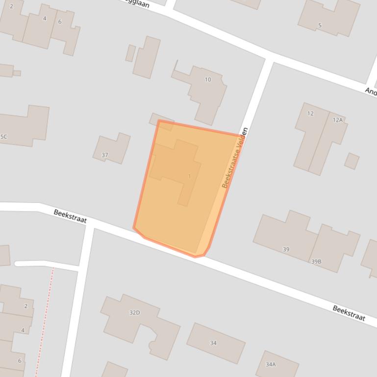 Kaart van postcodegebied 5673AM.