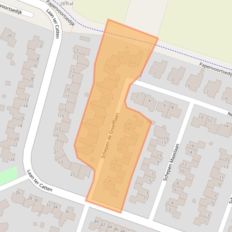 Kaart van postcodegebied 5673BD.