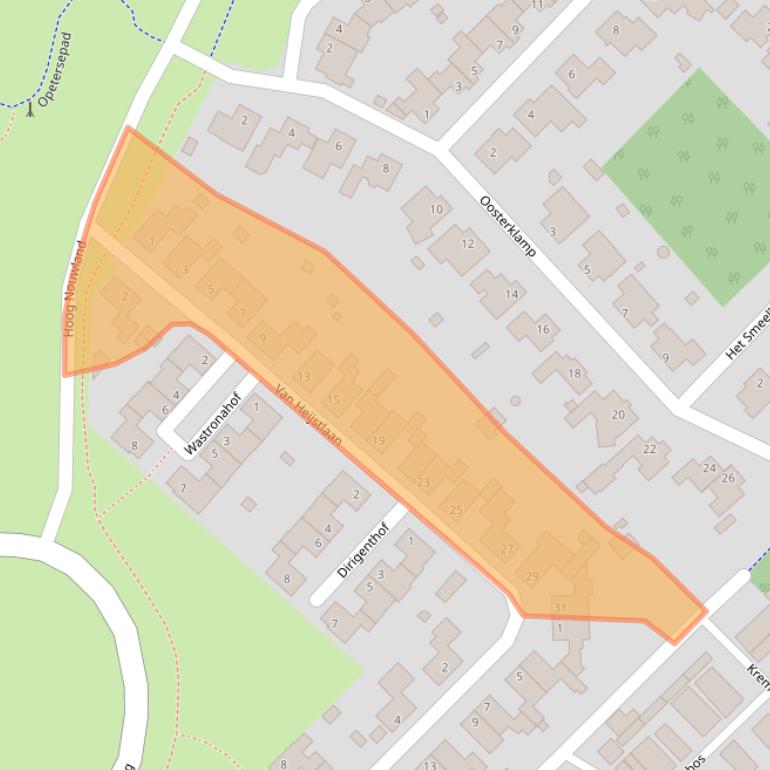 Kaart van postcodegebied 5673KA.