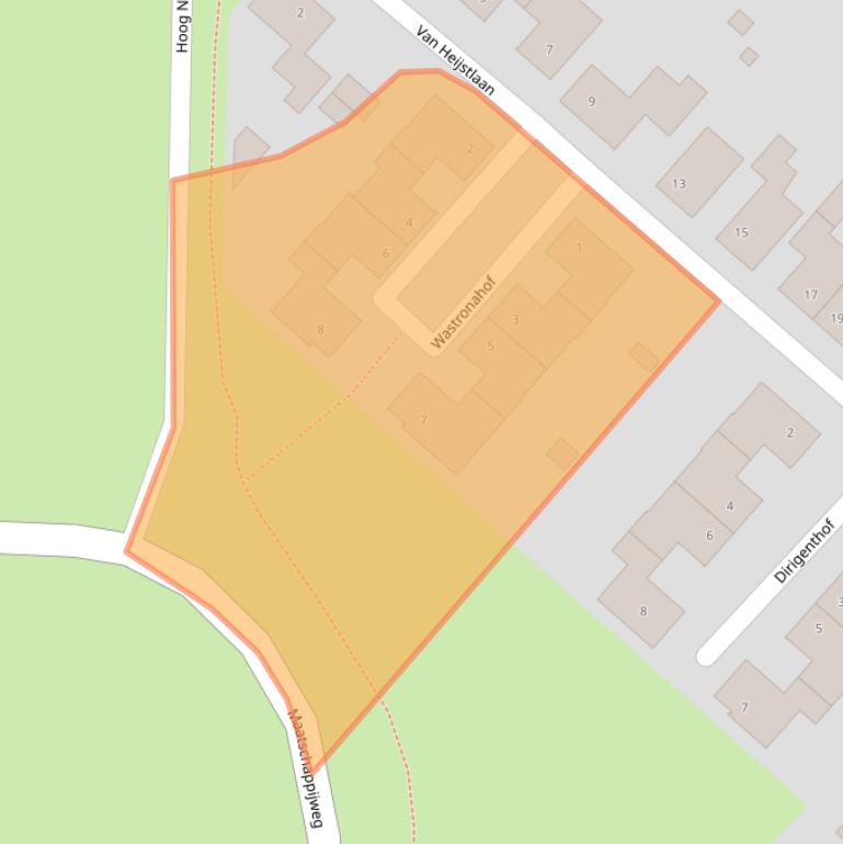 Kaart van postcodegebied 5673KC.