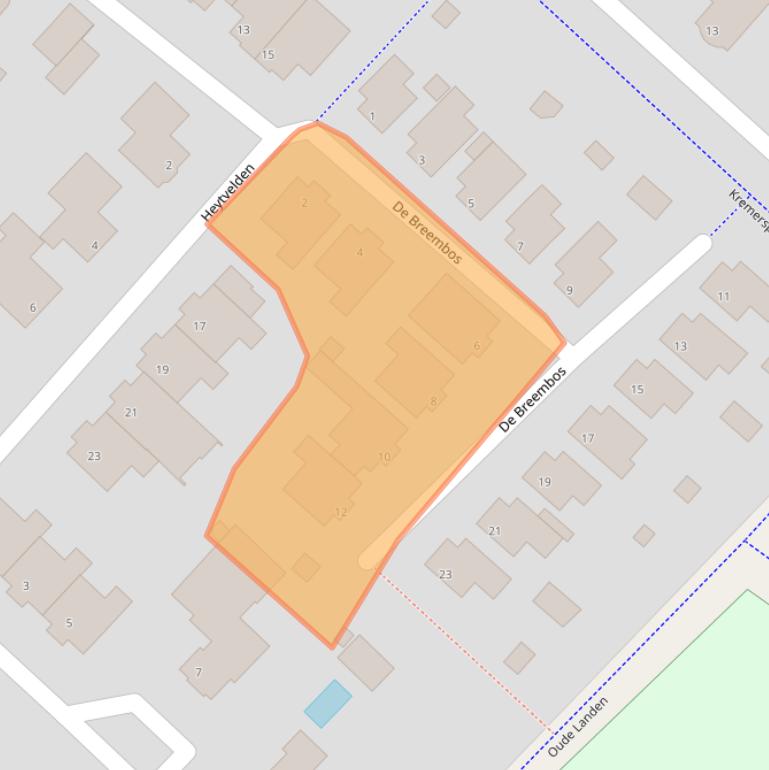Kaart van postcodegebied 5673KG.