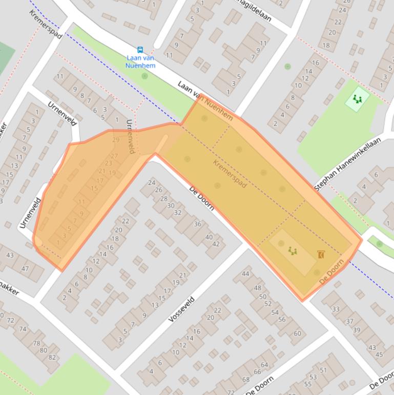 Kaart van postcodegebied 5673LL.