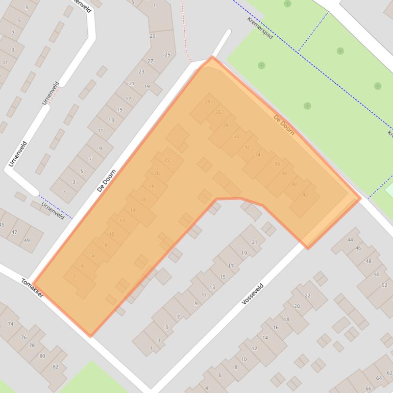 Kaart van postcodegebied 5673LN.