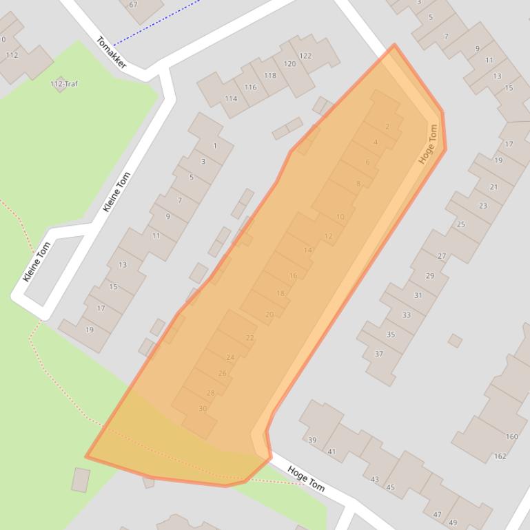 Kaart van postcodegebied 5673LX.