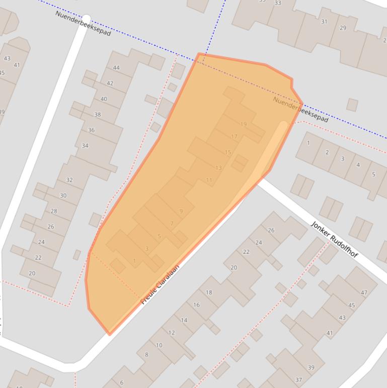 Kaart van postcodegebied 5673MN.