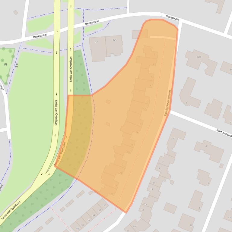 Kaart van postcodegebied 5673NC.