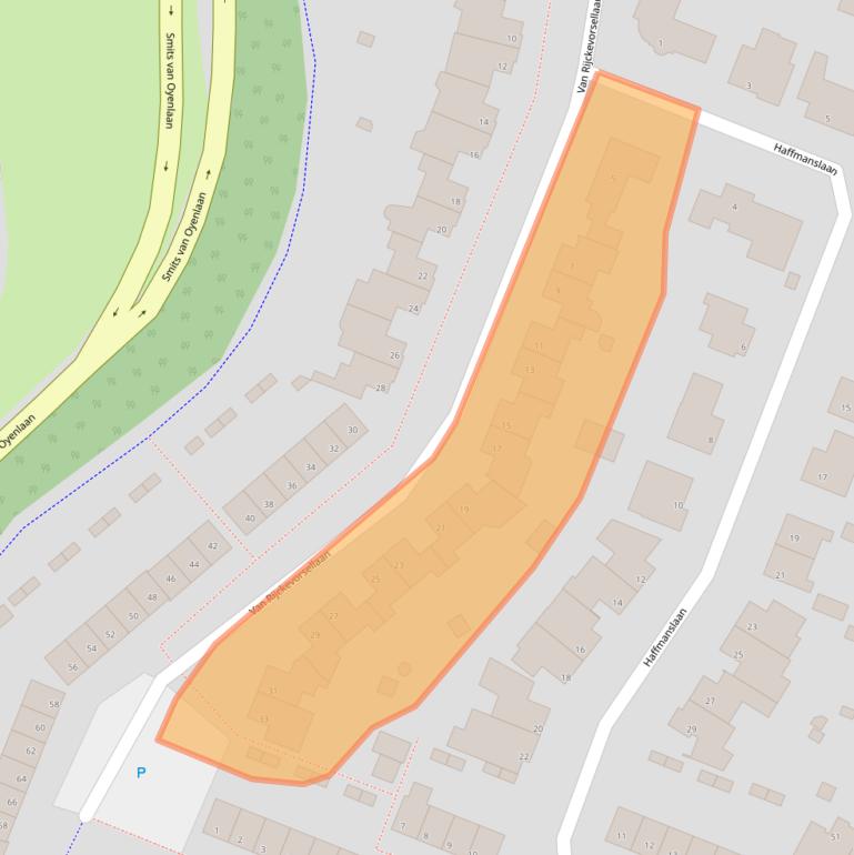 Kaart van postcodegebied 5673NE.