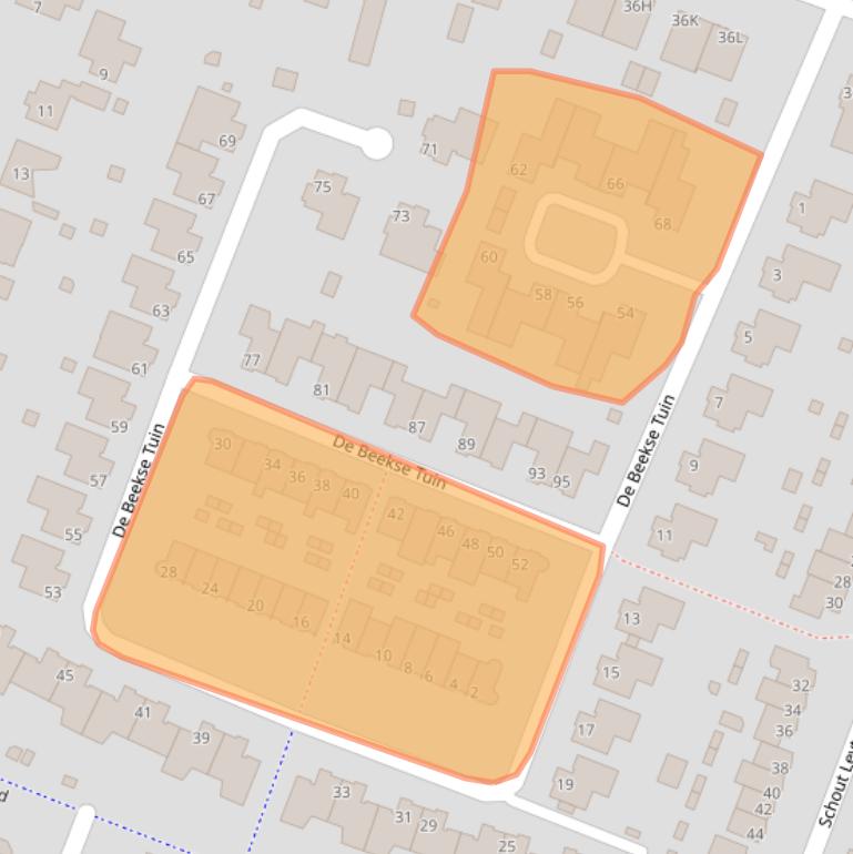 Kaart van postcodegebied 5673NL.