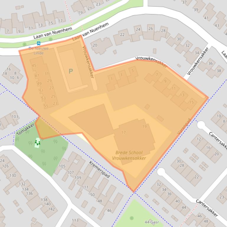 Kaart van postcodegebied 5673PE.