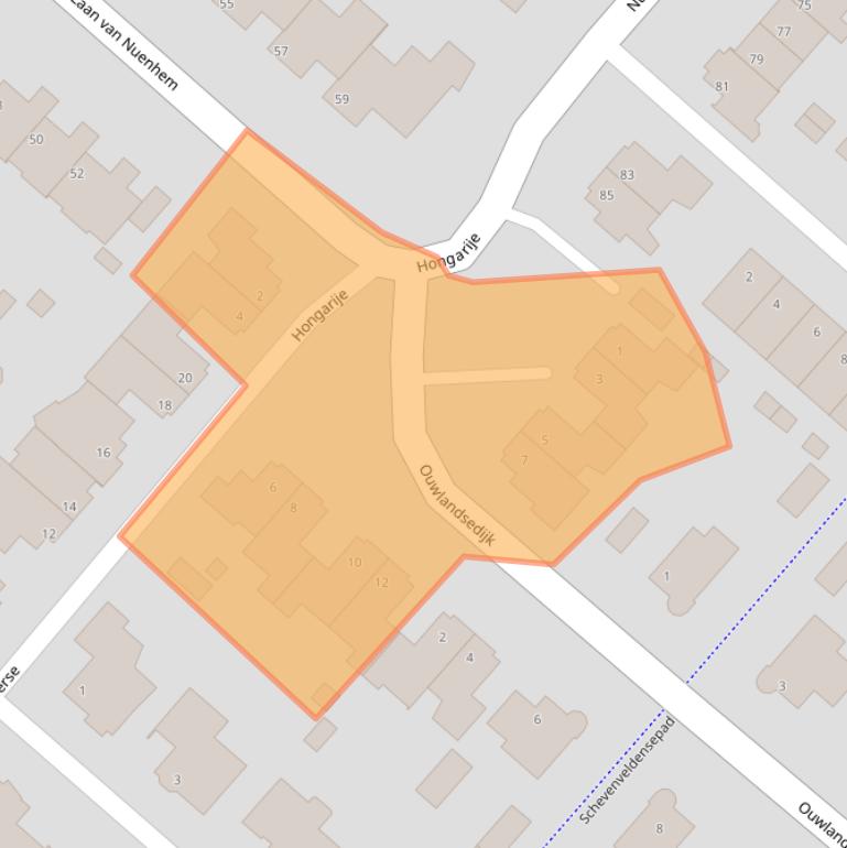 Kaart van postcodegebied 5673PR.