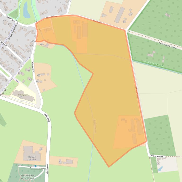 Kaart van postcodegebied 5673TZ.