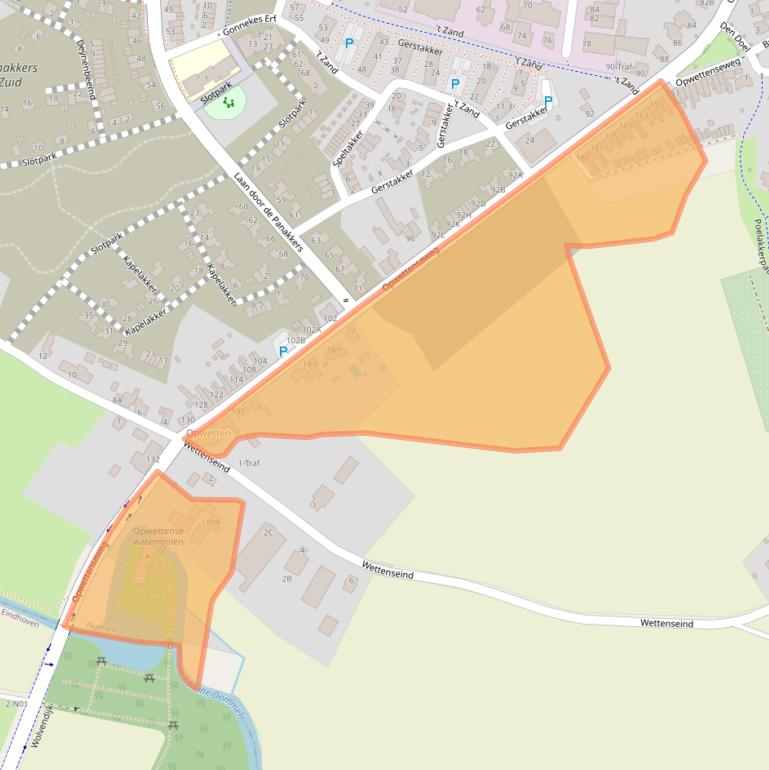 Kaart van postcodegebied 5674AC.